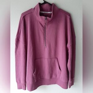 NWT Maurices Women's Mauve Zip-Up Sweater